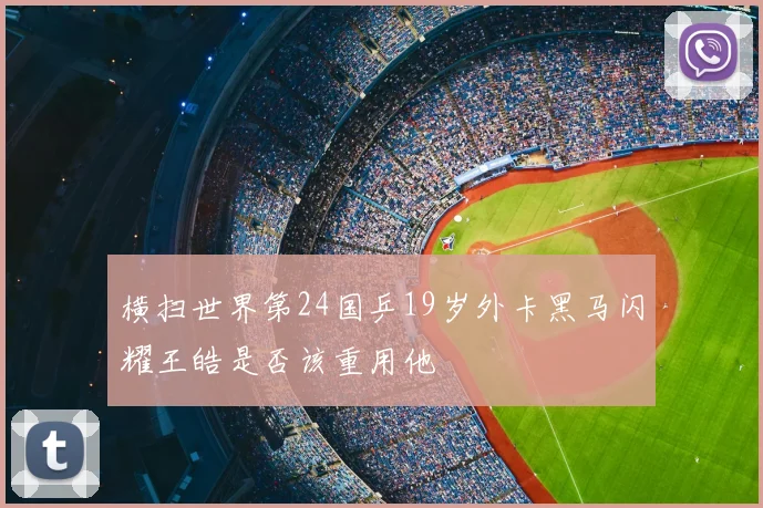 横扫世界第24国乒19岁外卡黑马闪耀王皓是否该重用他